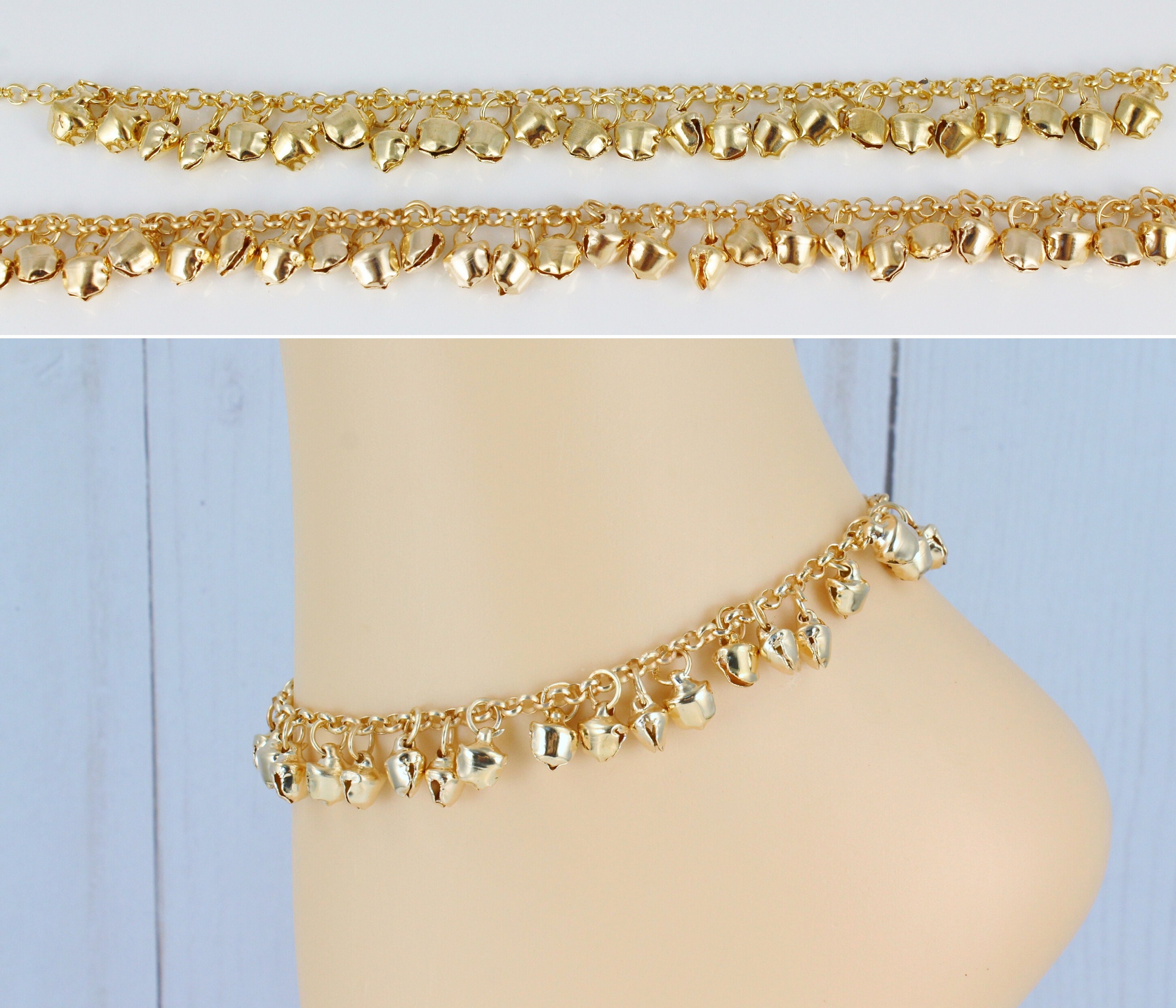 Jingle bells anklet ankle bracelet jewelry jingly bell 7 to Etsy