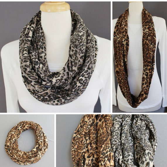Infinity Scarf - Grey Cheetah Infinity Scarf - Grey Cheetah