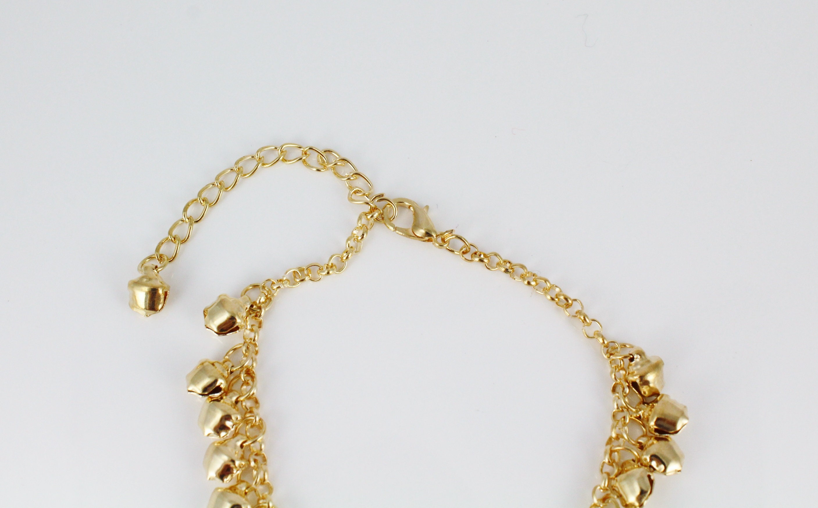 Jingly bells anklet ankle bracelet jingle bell adjustable gold Etsy