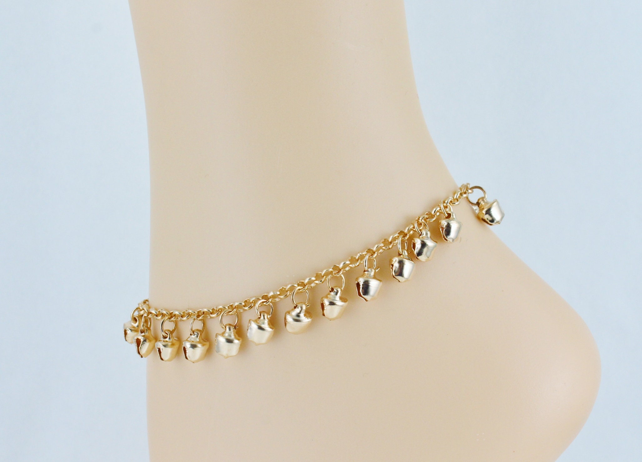 Jingly bells anklet ankle bracelet jingle bell adjustable Etsy