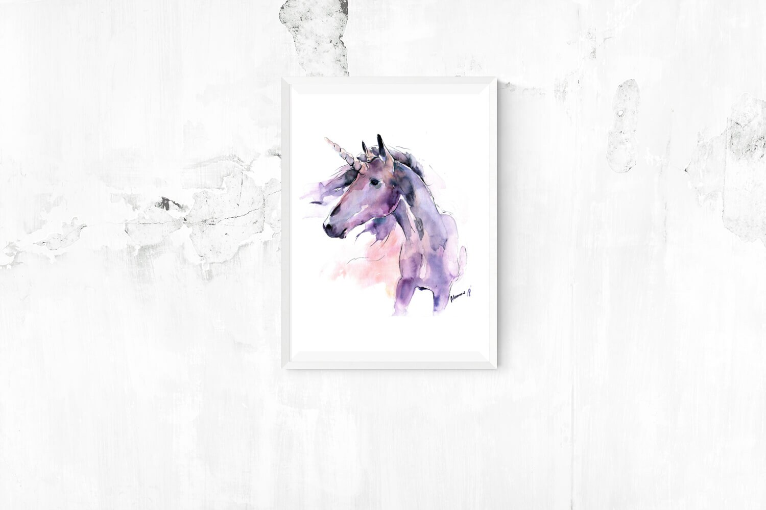 Unicorn Png Printable File Downloadable Watercolor Painting - Etsy