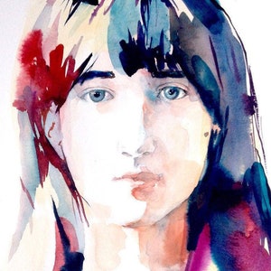 Sketch from Photo - custom watercolor painting. Art commission. Personalized gift