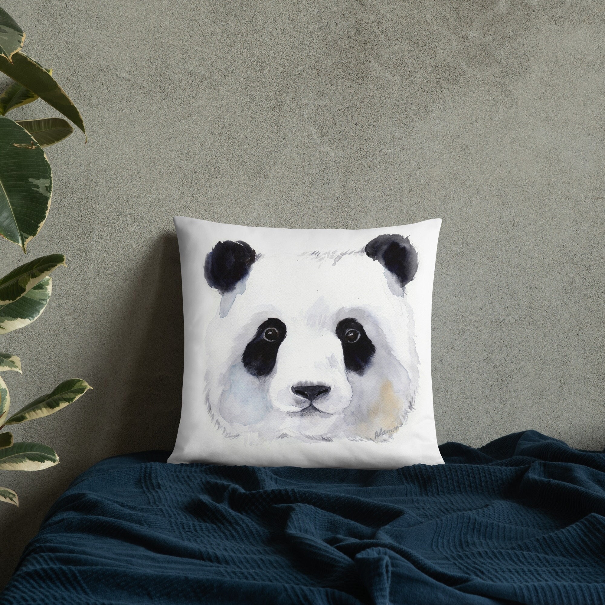 Panda - 20 cm - Coussin Bio en peluche doux, Animal de dessin