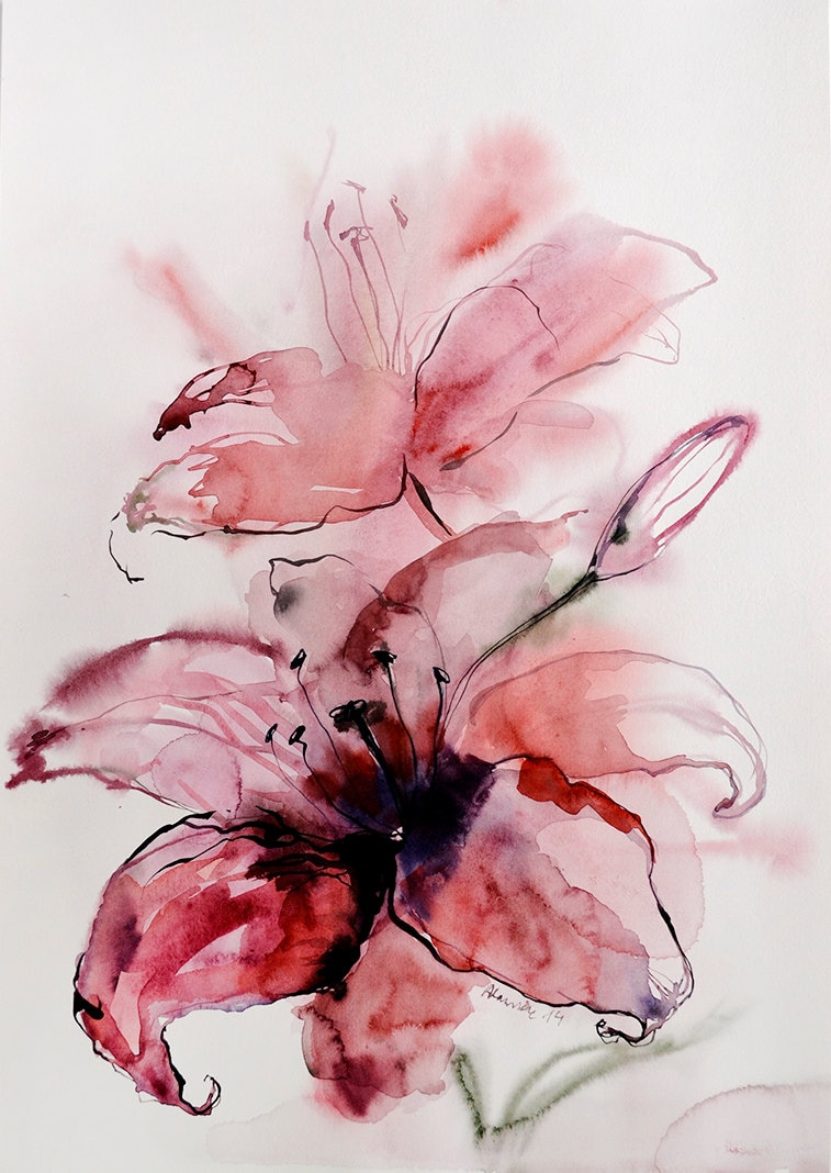 Watercolor painting course for beginners 79] How to draw