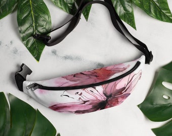 fanny packs for women - Floral Watercolor Belt Bag
