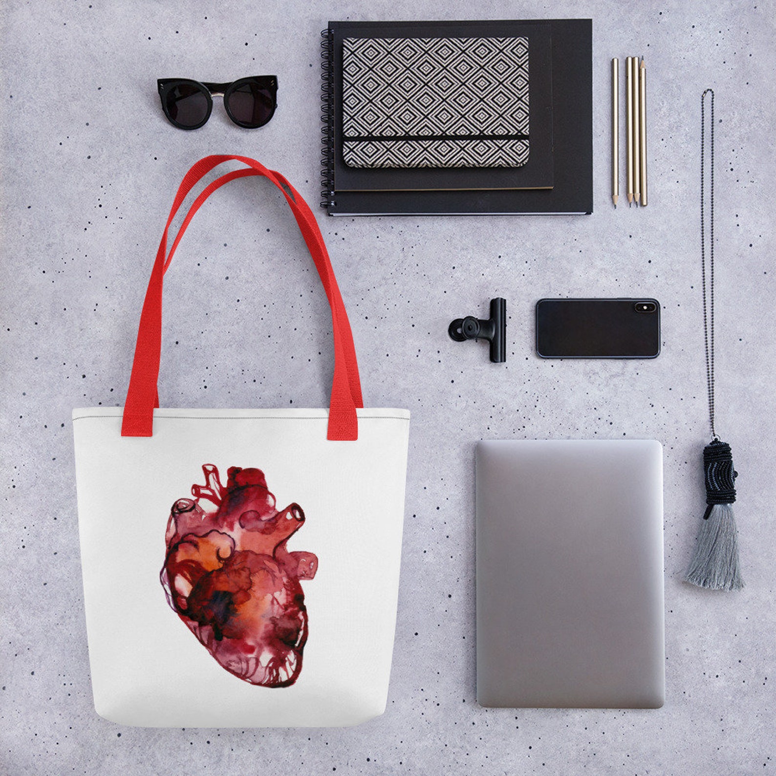 Anatomical Heart Bag Cardiology Gift for Doctor on Nurse Etsy