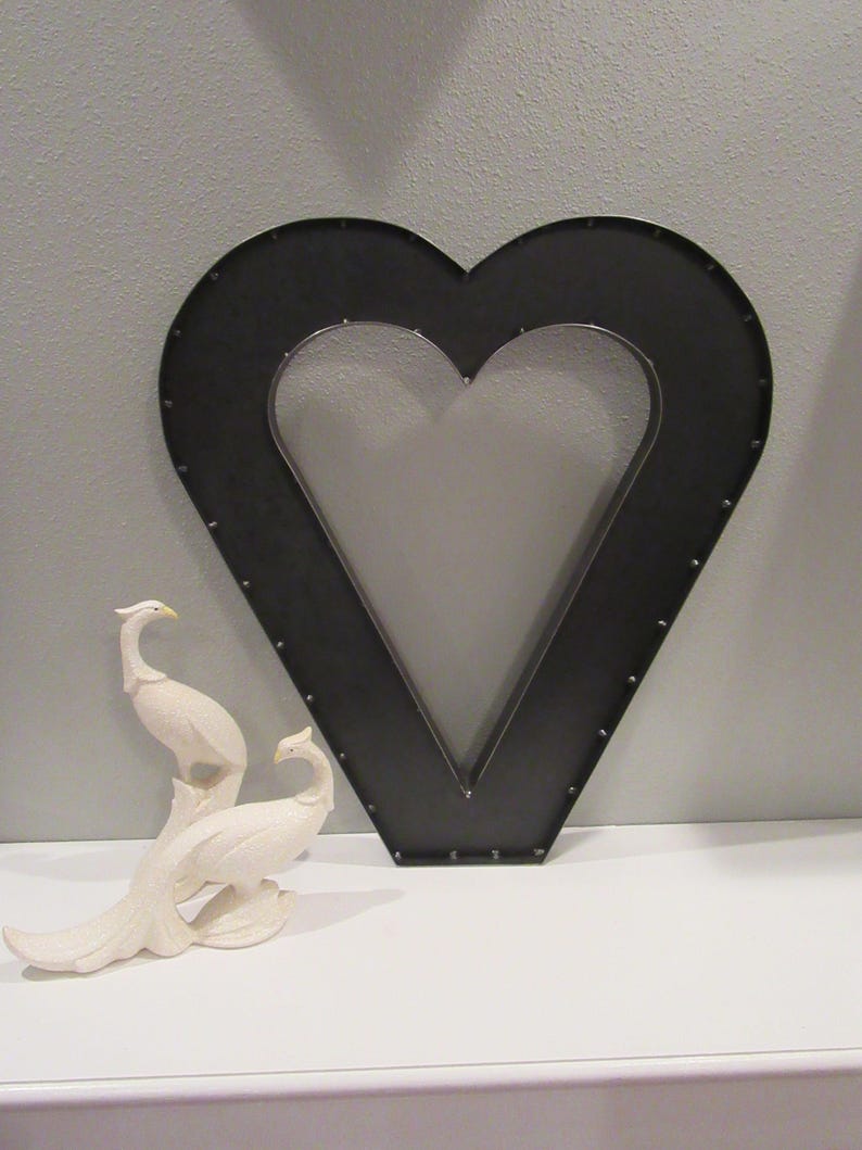 24 Metal Heart Wedding Decor Custom Large HEART Etsy