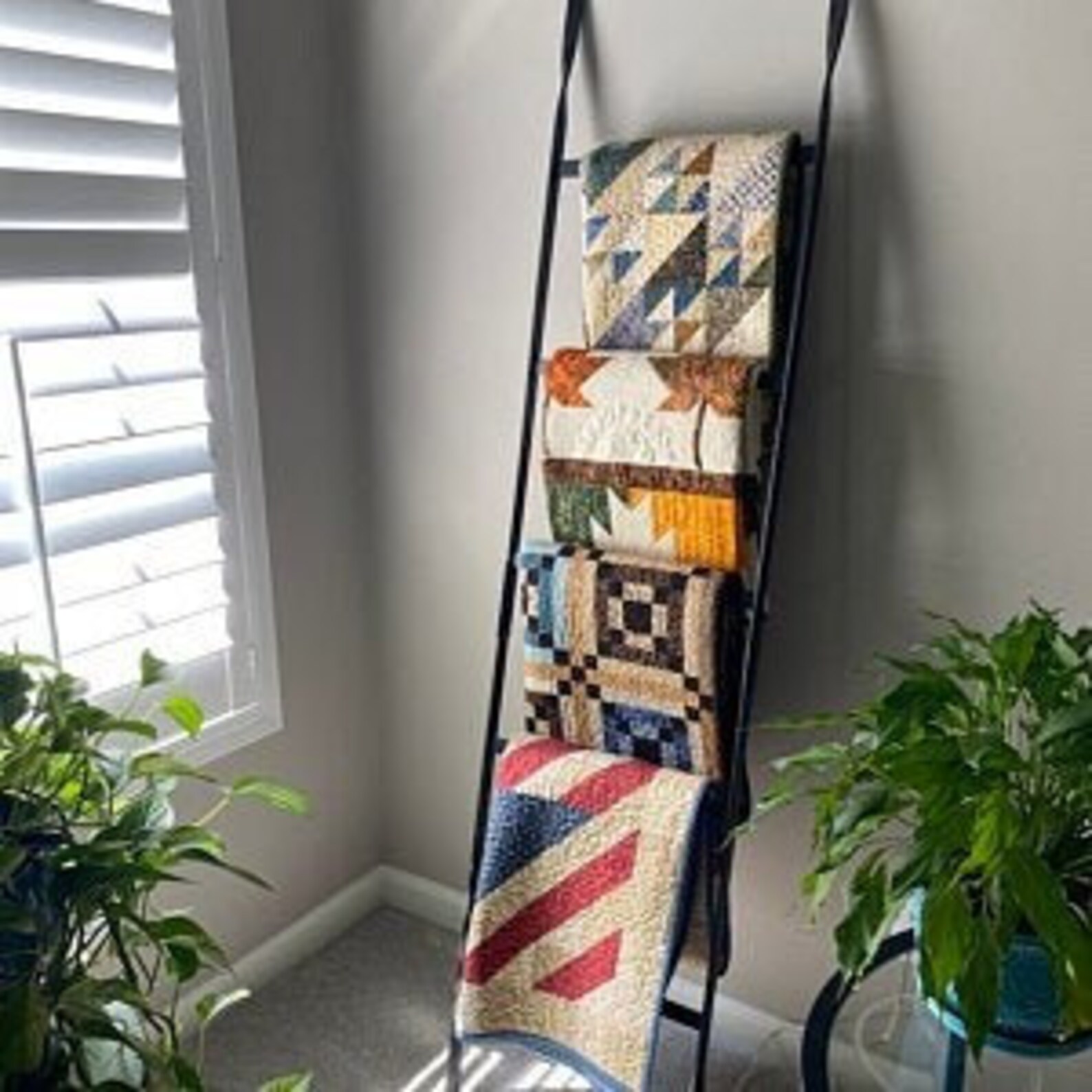 Metal Display Ladder Blanket Ladder Custom Handmade Decorative Etsy