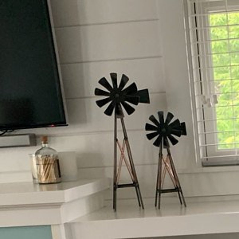 Metal Windmill Tower Sethandmade Free Standing Windmill Etsy