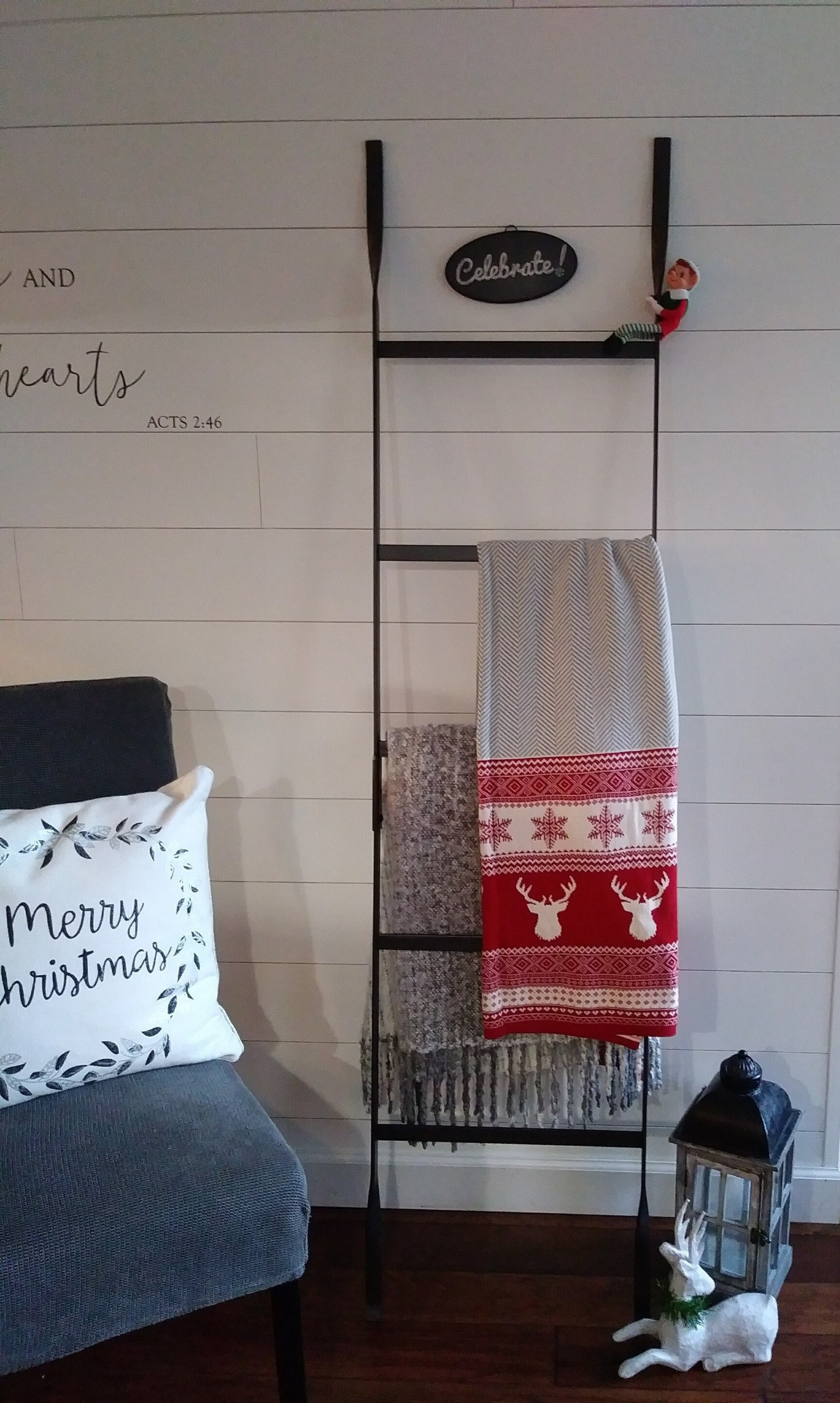 Metal Display Ladder Blanket Ladder Custom Handmade Decorative 6 Ladder solid Steel Leaning Ladder Rack modern industrial farmhouse Decor Etsy