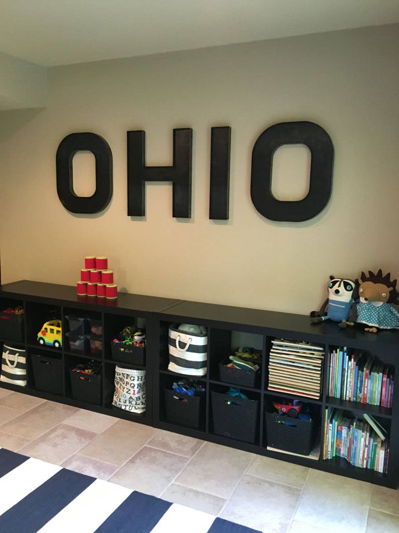 18 Metal Letters Industrial Metal Letters A To Z Wall Etsy