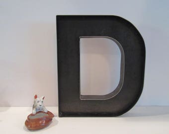 CUSTOM 12" Metal Letter D-Letters A to Z Available-12" Industrial Metal Letters for Home Business or Wedding-12" Business Sign Letters