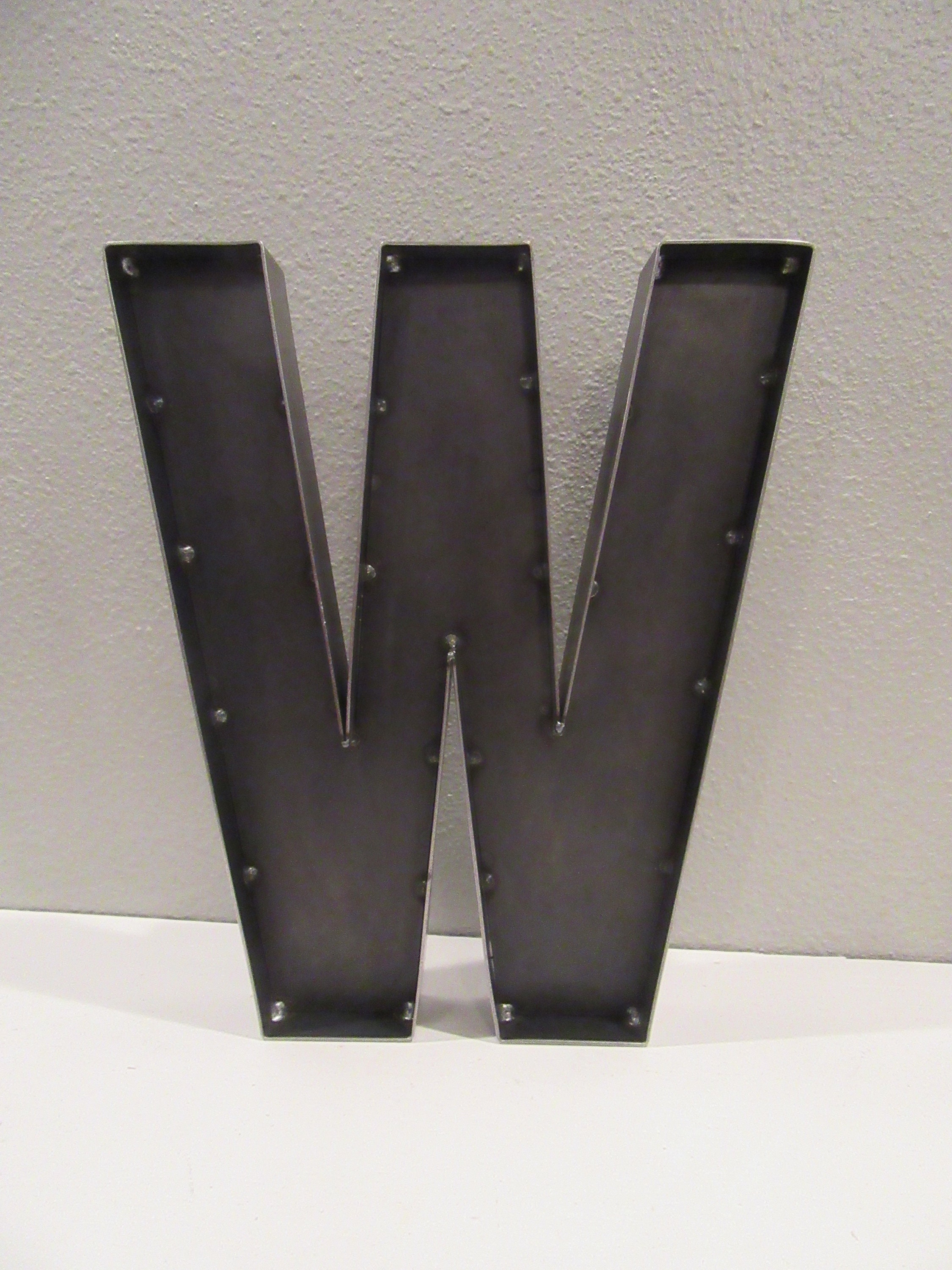 12 Metal Letters for Wall Or ShelfMetal Letter WA to Z Etsy