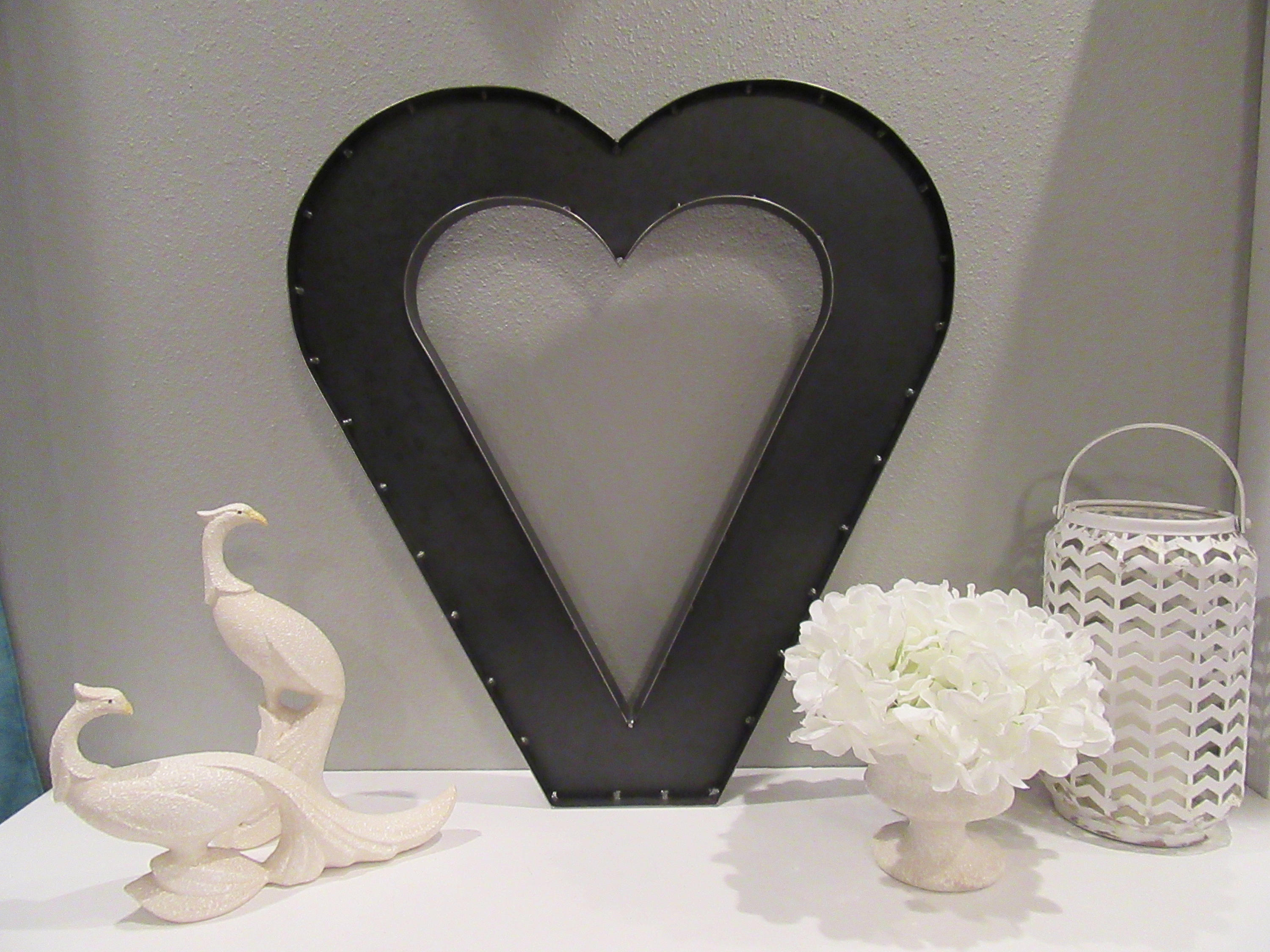 24 Metal Heart Wedding Decor Custom Large HEART Etsy