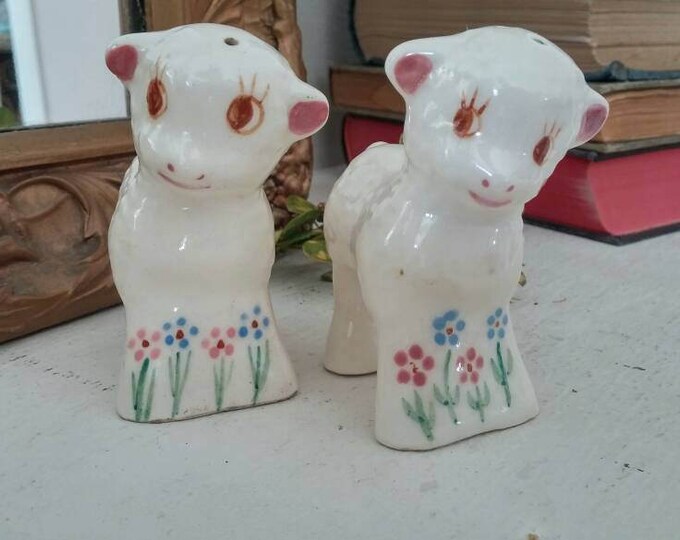 Vintage Rio Hondo Pottery Lamb Salt and Pepper Shakers 1940s Etsy