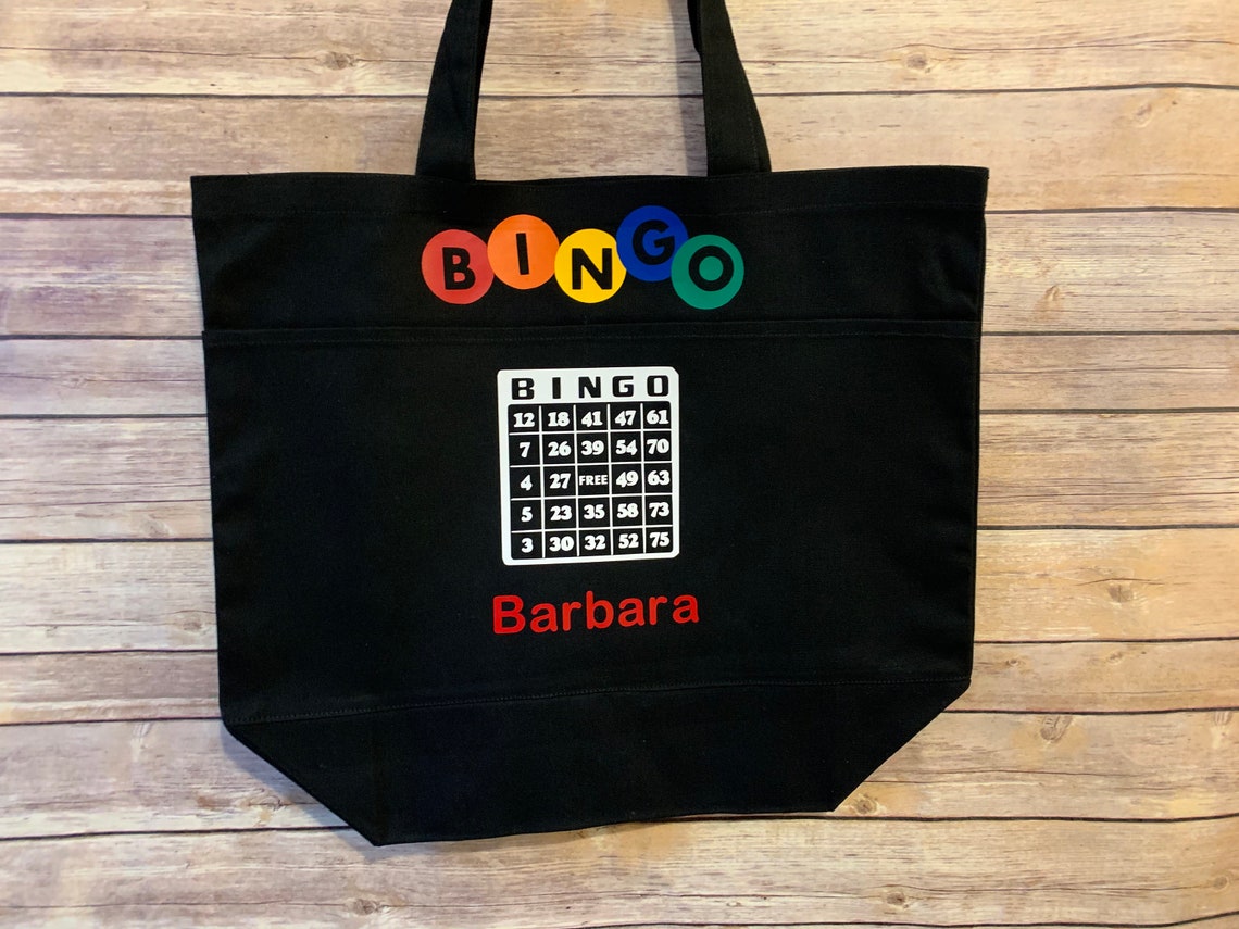 Large Personalized bingo bag Etsy
