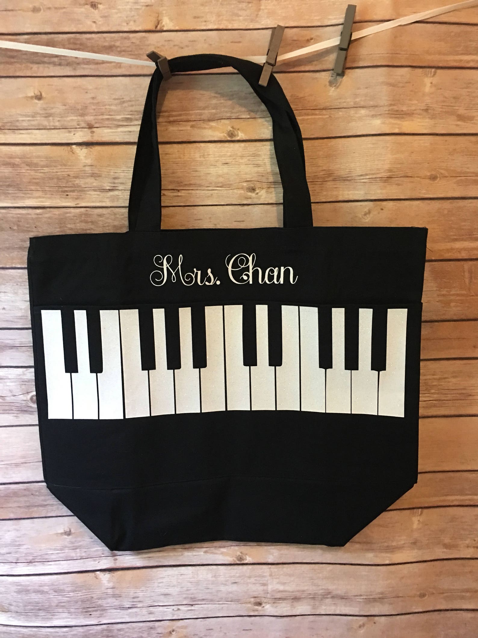 Large Personalized Piano Bag Etsy