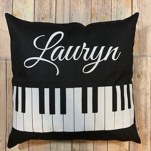 Piano Pillow  Personalized Piano gift