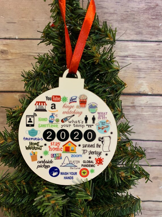 2020 Pandemic Ornament Christmas Ornament. Design 1 Etsy