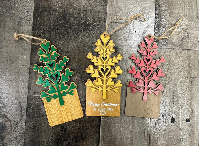 Personalized Wooden New Jersey Christmas Ornament, Personalized, Zip