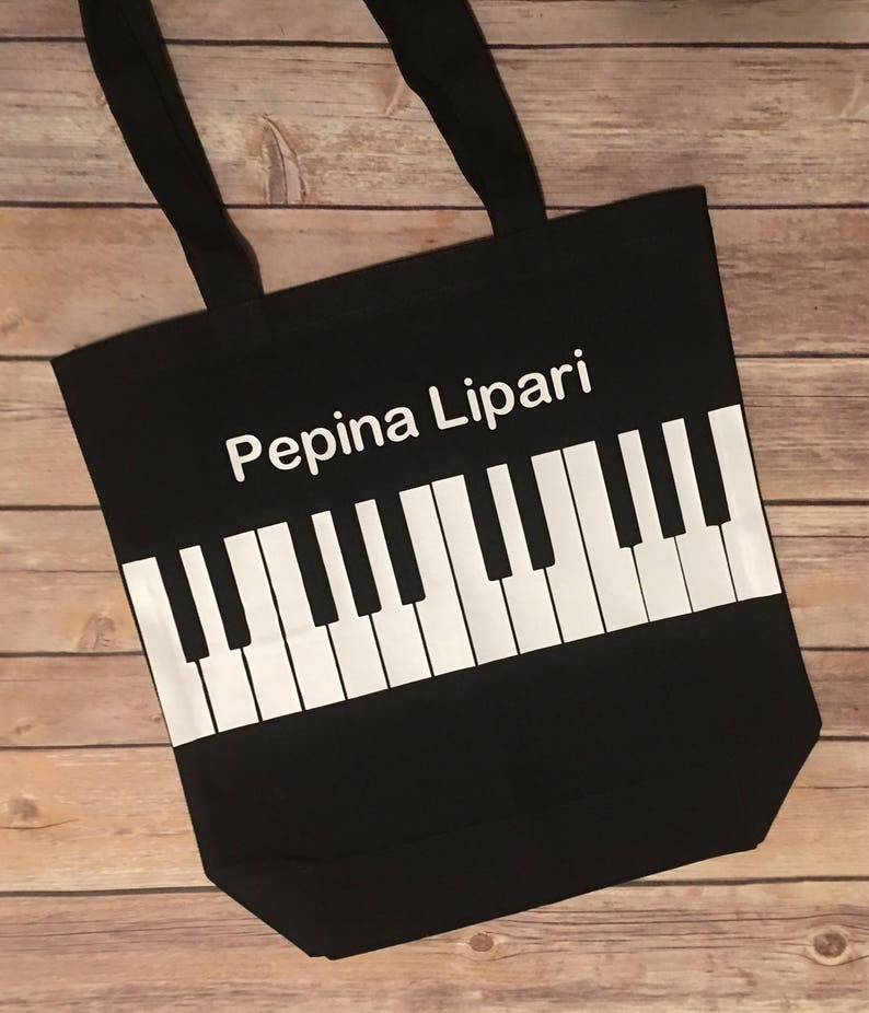 Personalized Piano Tote Bag Etsy