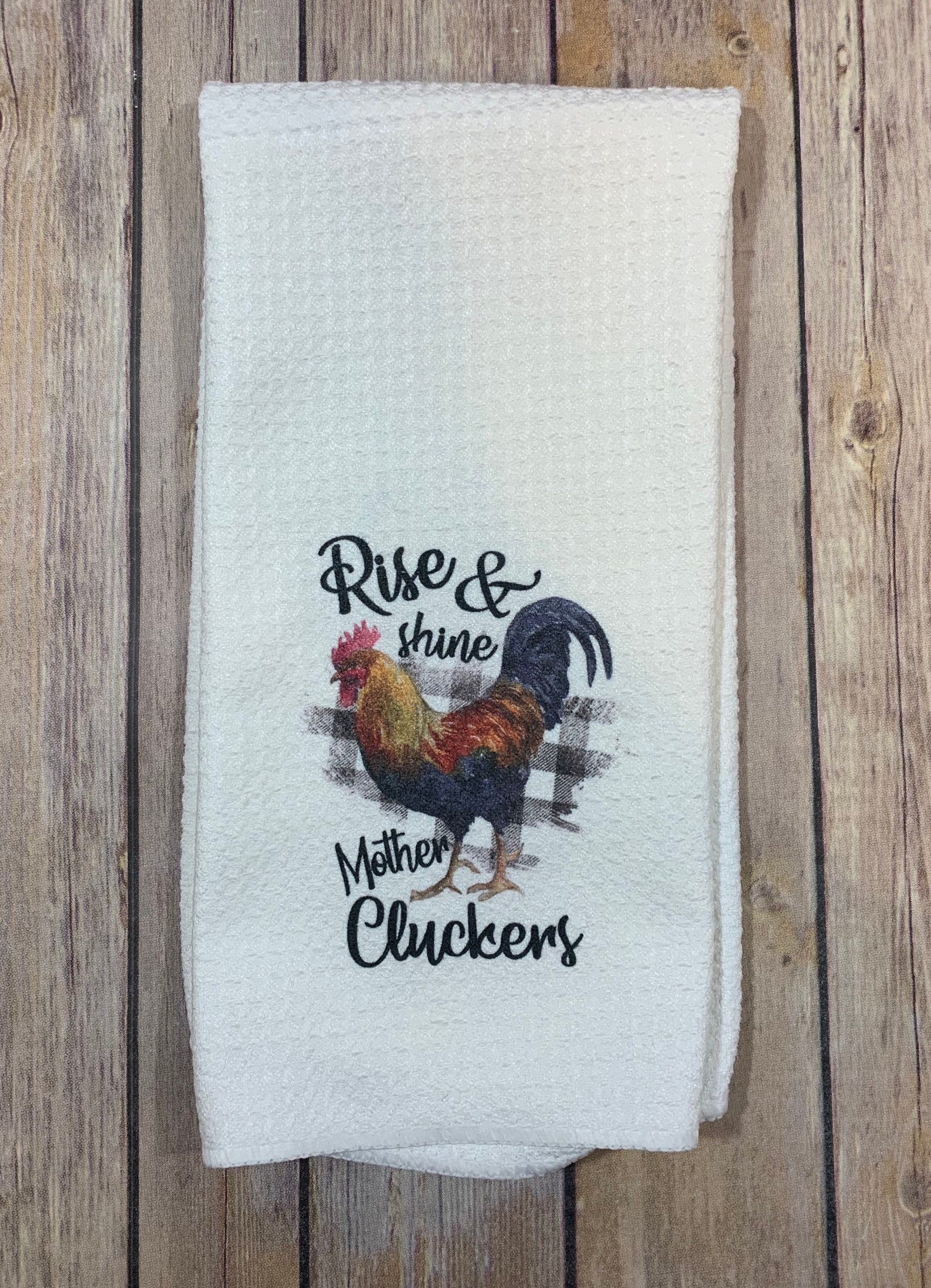 Primitives By Kathy Tazza In Gres Con Scritta "Rise & Shine Mother Cluckers!" - 590 Ml, Adatta A Microonde E Lavastoviglie
