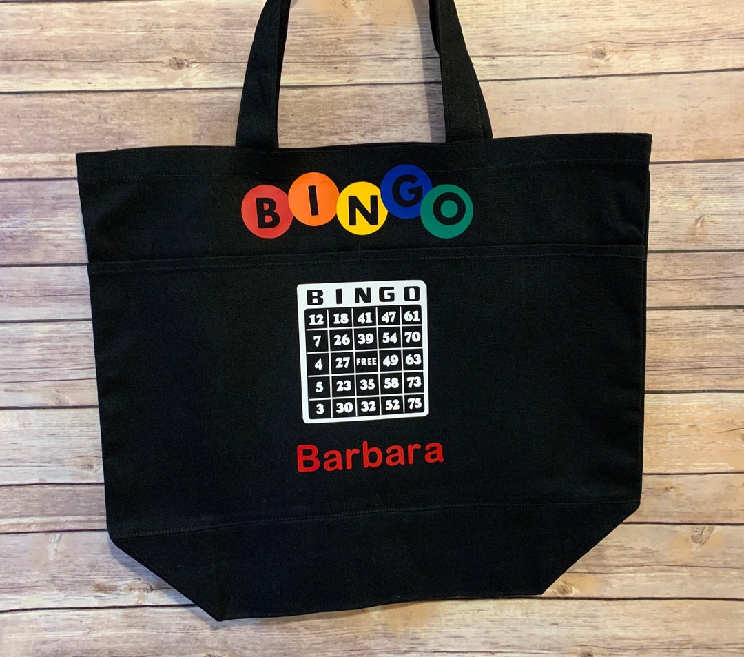 Large Personalized Bingo Bag Etsy