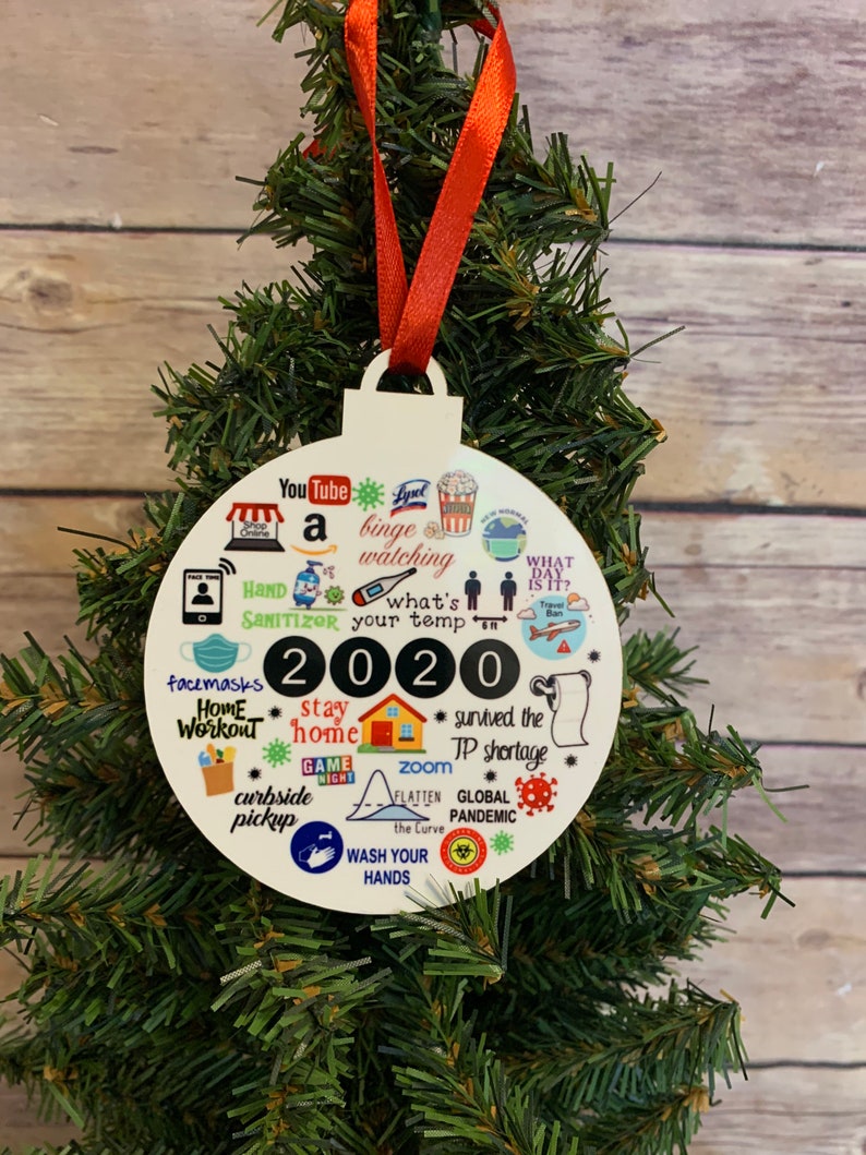 2020 pandemic ornament Christmas Ornament. Design 1 Etsy