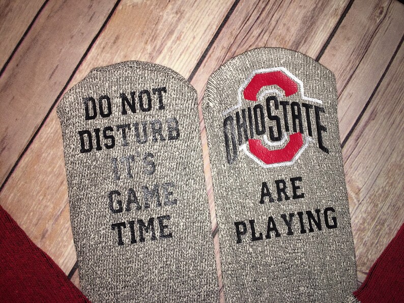 Ohio State Do not disturb It\u2019s game time socks