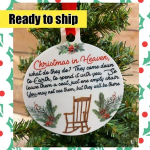 Ornament Christmas In Heaven Memorial Gift Ready to ship