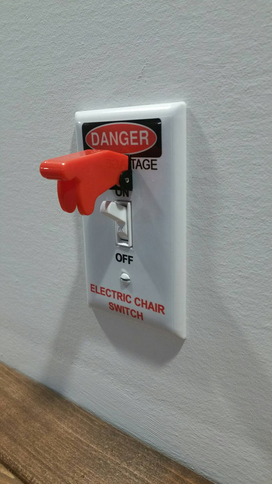 ELECTRIC CHAIR SWITCH Plate with Toggle Light Switch Wall Etsy