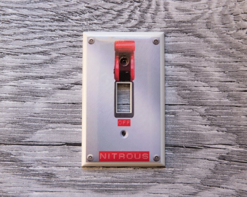 NITROUS SWITCH Light Switch Wall Plate Cover funny gag gift Etsy