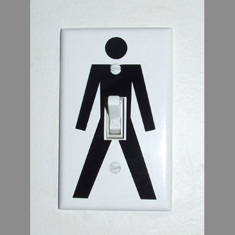 Funny Guy Light Switch Wall Plate Cover gag gift single Etsy