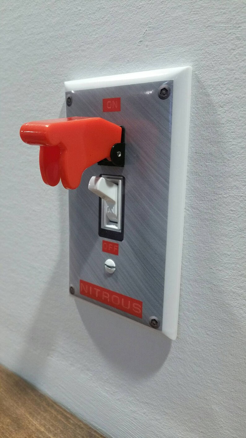 NITROUS Light Switch with Toggle Wall Plate Cover N2O NOS Etsy