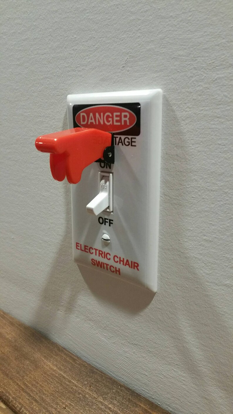 ELECTRIC CHAIR SWITCH Plate with Toggle Light Switch Wall Etsy