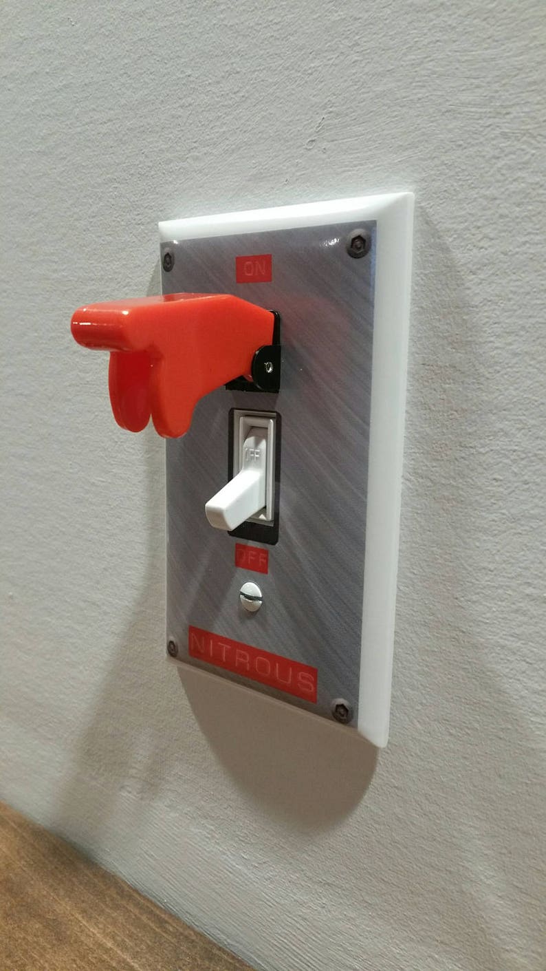 NITROUS Light Switch with Toggle Wall Plate Cover N2O NOS Etsy