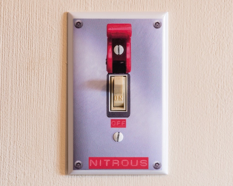 NITROUS SWITCH Light Switch Wall Plate Cover funny gag gift Etsy
