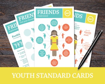 The 24/7 Project: Choosing Friends; Youth Standard Cards, LDS Young Women activity, personal progress, FHE