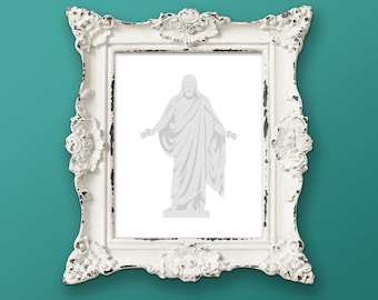 Digital File - "Come, Follow Me", Christus Statue, 8x10 & 11x14, instant download, Jesus Christ artwork, the Living Christ, LDS art