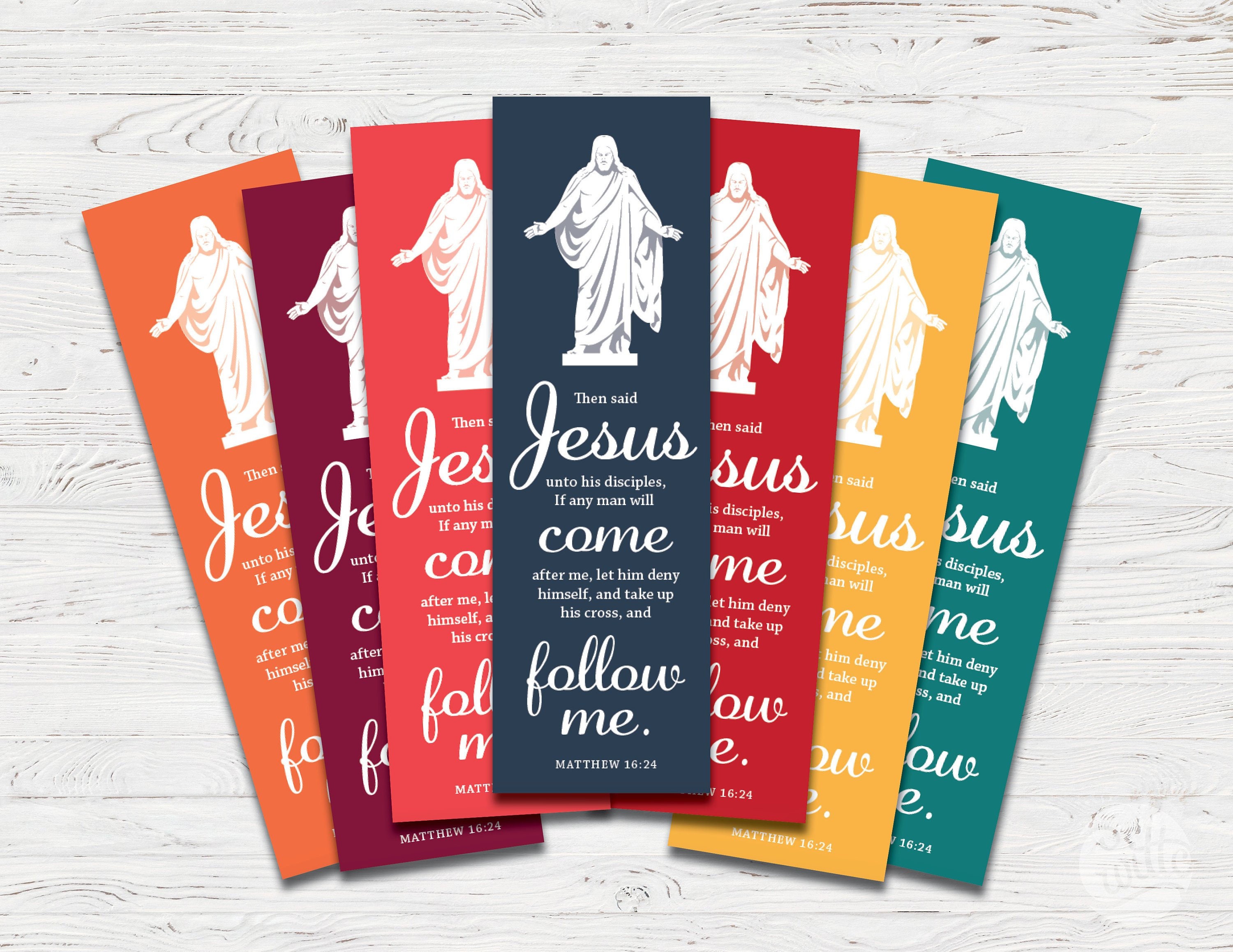 Come Follow Me Bookmarks, Digital File, Christus, Jesus Christ, LDS Art ...
