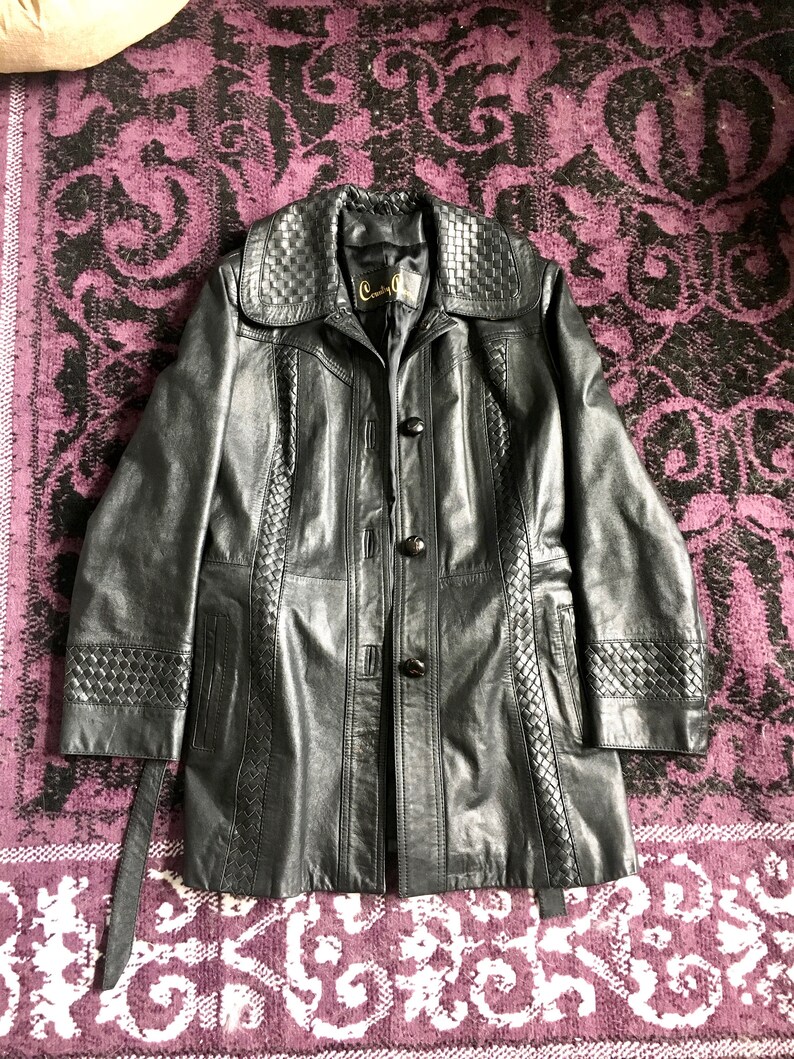 Vintage Leather Jacket Black Image 0