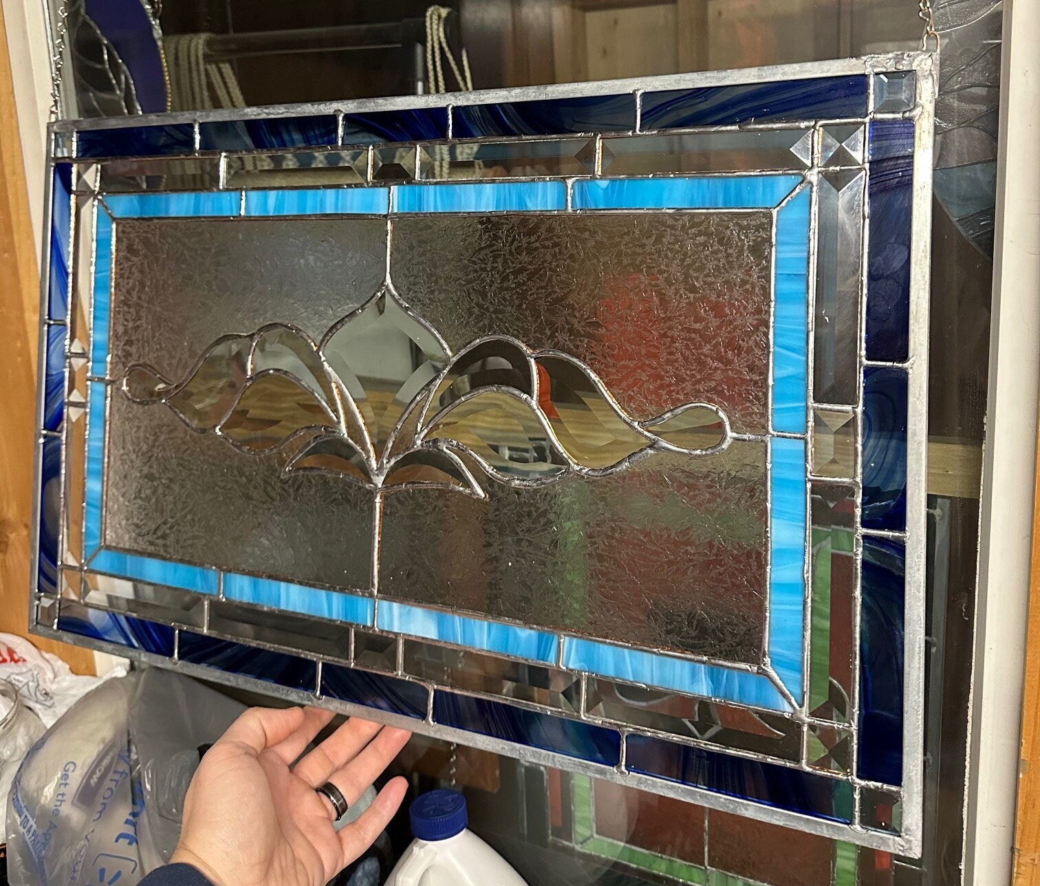 Elegant Stained Glass Window Panel - Etsy