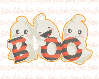 Halloween Cookie Cutter, Boo Ghost Cookie Cutter