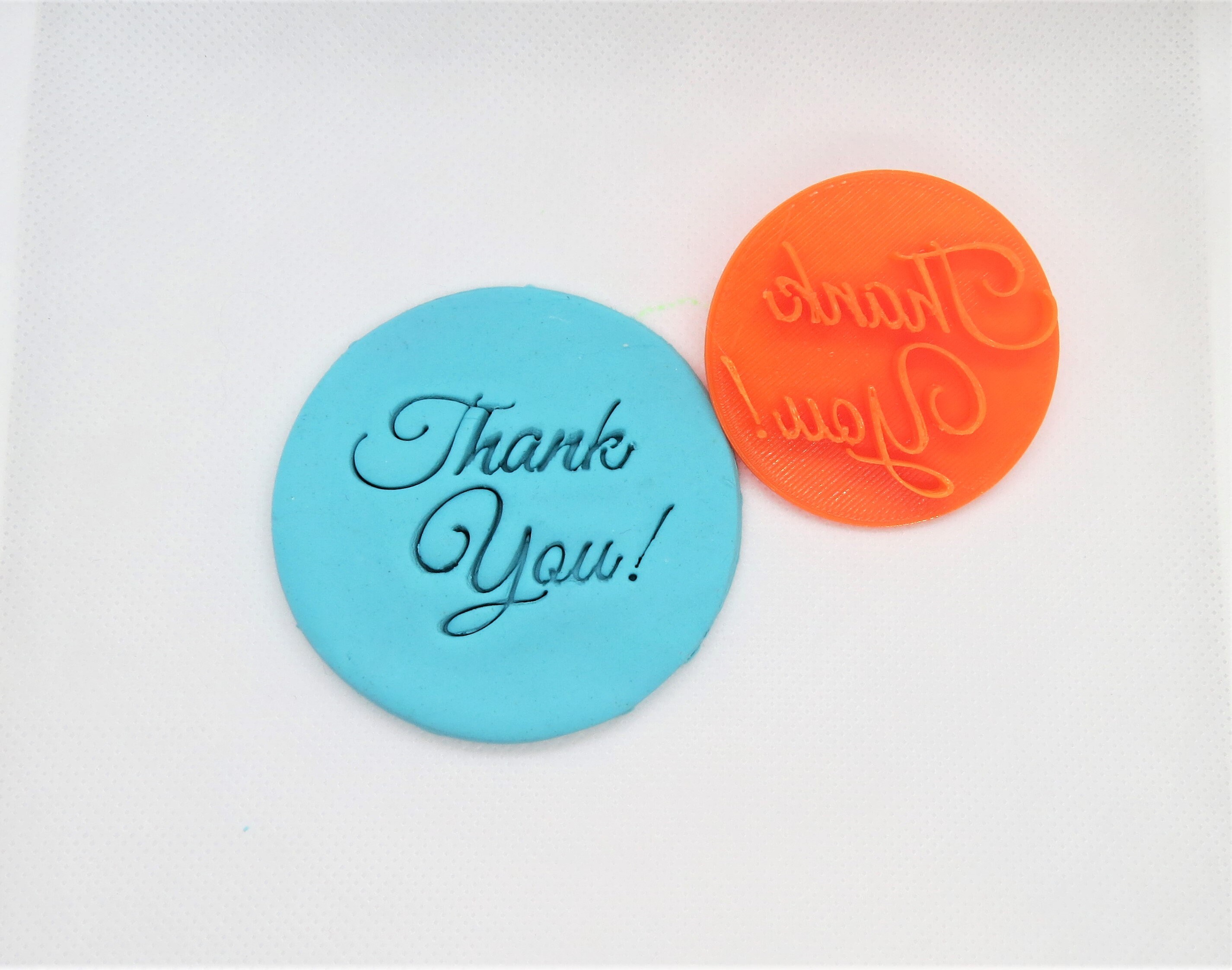 Thank You Cookie Stamp Thank You Fondant Embosser Stamp Etsy Canada