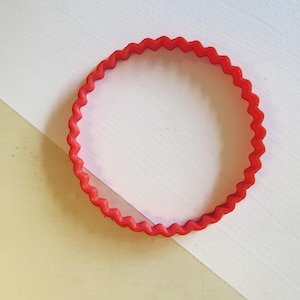 Scalloped Circle Cookie Cutter|Plaque Cookie Cutter| Shape Cookie Cutter