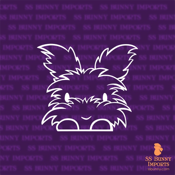 Angora Rabbit Sticker - Etsy