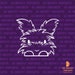 Peering Cute Angora Bunny Sticker; Rabbit Car Decal, Bunny Laptop Decal ...