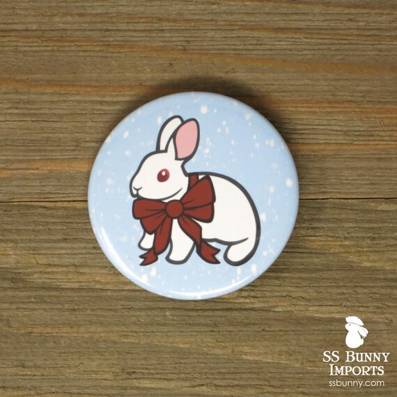 California Rabbit Pin 1" 