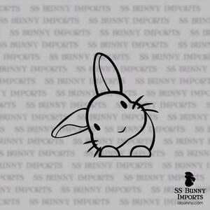 Bunny Car Sticker - Etsy Australia