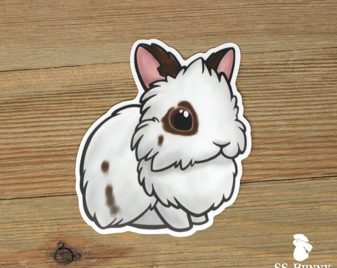 Chocolate Dutch Rabbit Sticker Cute Printed Vinyl Bunny - Etsy